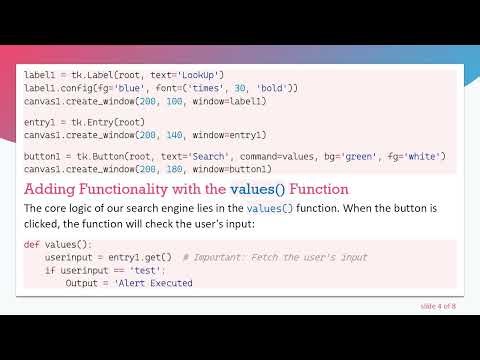 How to Return an Alert for Specific Input Using Tkinter