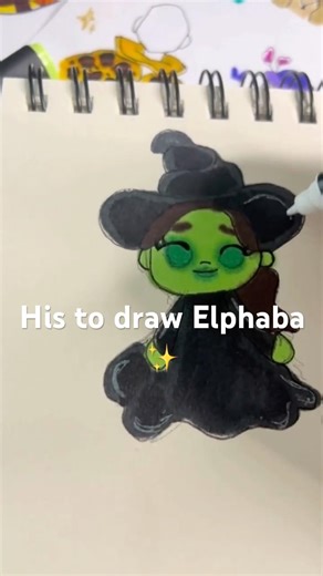 Elphaba Drawing Tutorial | Wicked