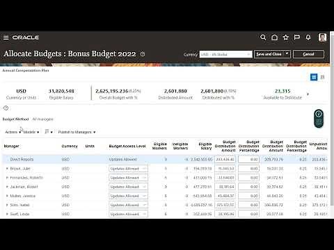 Compensation | How do I manage compensation budgets?