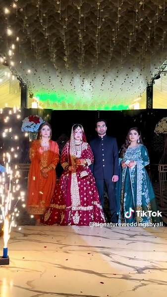 Stunning Bride Entry at Pakistani Wedding Ceremony