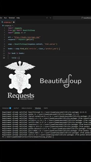 Aprende Web Scraping con Python – BeautifulSoup + Requests