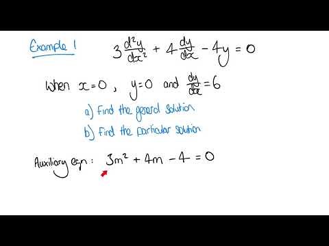 Solving Second Order Differential Equations
