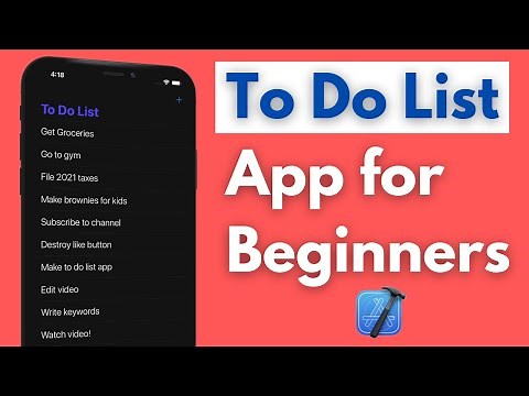 Swift To Do List App for Beginners (Make First App, Xcode 14, 2023, iOS) - Swift 5
