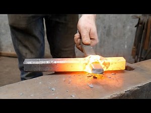 A smart way to hold tools in a the anvil! Blacksmith Helper up date hardy shank and Basic tools