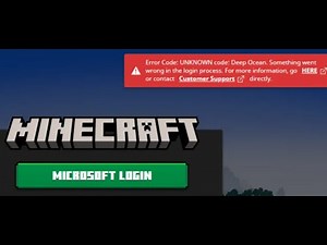 Fix Minecraft Launcher Error Code UNKNOWN Deep Ocean/0x8000ffff On PC