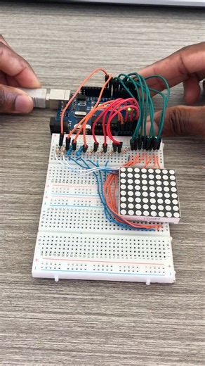 150K views · 1K reactions | Arduino & LED Matrix #arduino #electronics #arduinobeginner #engineering #engineer | Upload Ideas with Itamar | Facebook