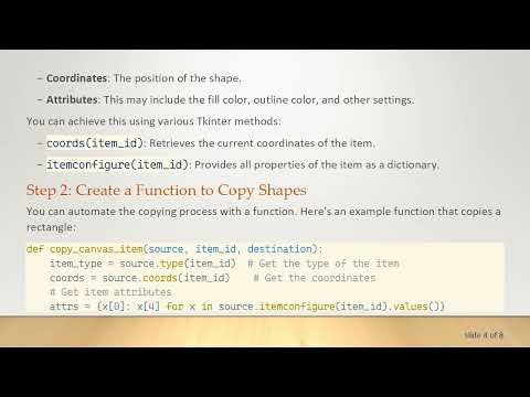 How to Move Shapes Between Windows in Python Tkinter Using Canvas