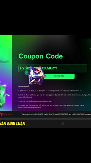 Tổng Hợp 5 Code Fc Mobile VN Mới Nhất 11/1 Nhận Quà FV, Pack Cầu Thủ Và Gem Miễn Phí Từ Sự Kiện