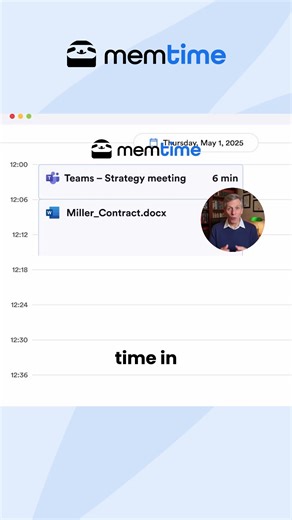 Lawyers lose billable time when they track it manually. Manual time tracking misses many of the small moments that make up real legal work. Brief client updates, quick clarifications, short calls and email exchanges often pass unnoticed, which means they never reach a timesheet or an invoice. Memtime removes this gap with fully automatic time tracking. Activity across documents, emails, research tabs and video calls is captured down to the minute without timers or manual input. At the end of the