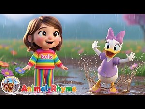 Daisy Duck Jumps in Puddle 🦆💦 | Sing with Bella & Fun Splashing Song for Kids