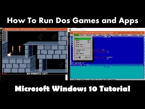 How To Run Dos Programs in Windows 10 Tutorial