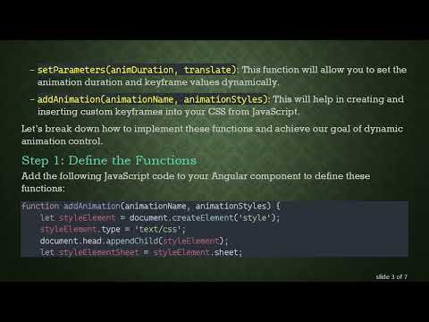 Dynamic Animation Control in Angular: How to Adjust @ keyframe Values and Animation Time