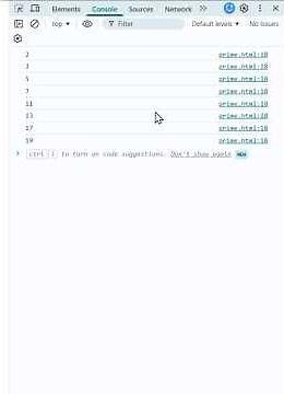 JavaScript Program to Print Prime Numbers | Beginner Friendly