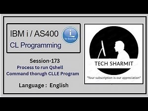 Cl Program for executing QShell | ibmi training | as400 tutorial | as400 | cl programming in as400
