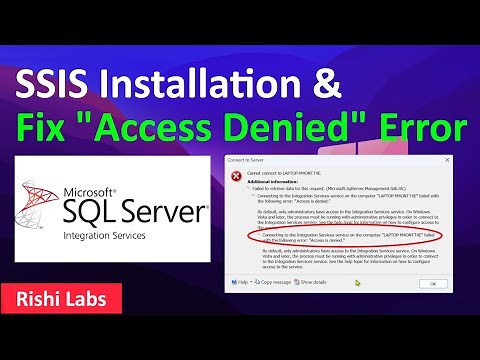 How to install SSIS (SQL Server Integration Services)