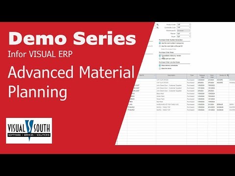 VISUAL Advanced Material Planning Demo