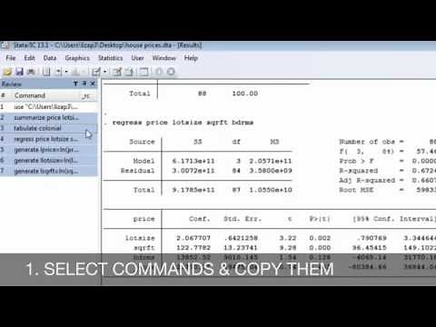HOW TO| Create & Use A Do-File In Stata