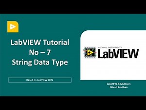 LabVIEW Tutorial-7 | String Data Type | LabVIEW Programming Beginner