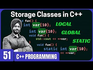 Storage Classes in C++