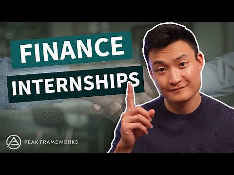How to get a Finance Internship