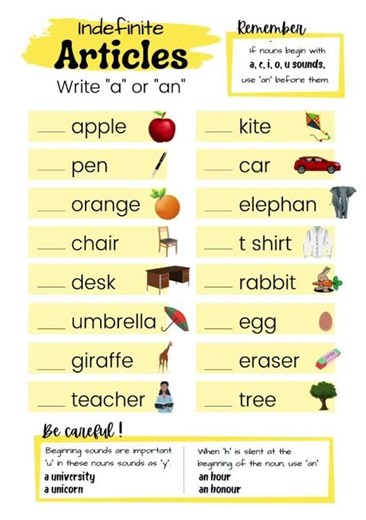 Articles || English Grammar || Use of a, an