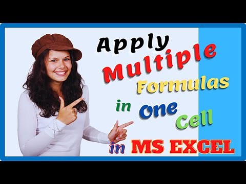 How to use multiple formulas in one cell in excel ll Multiple formulas in same cell ll