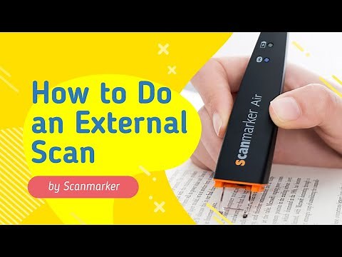How to Scan to an External document on Windows with Scanmarker