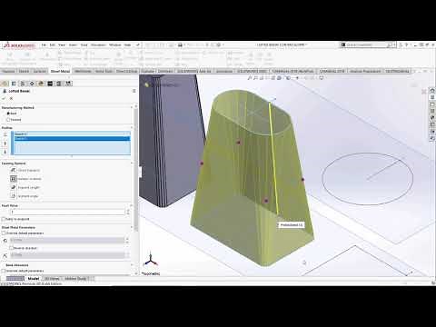 SOLIDWORKS - Lofted Bend Feature