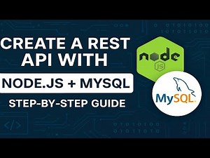 🚀 Create a REST API with Node.js + MySQL | Step-by-Step Guide