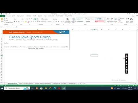 Shelly Cashman Excel 365/2021 | Module 9: SAM Project 1b | Green Lake Sports Camp #shellycashman