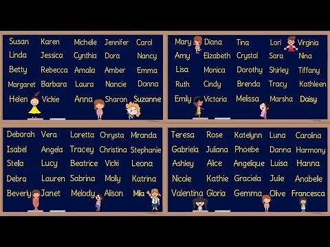 GIRL Names! 100 Most Popular Baby Girl Names in English | How to Pronounce Girl Names