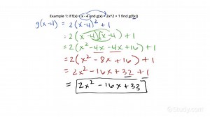 Finding the Composition of Two Functions Without Specifying the Domain | Algebra | Study.com