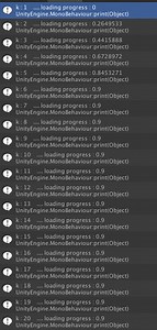 Trying to get the progress of a loading scene in Unity 5.3.1