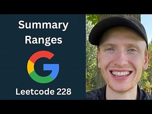 Summary Ranges - Leetcode 228 - Arrays & Strings (Python)
