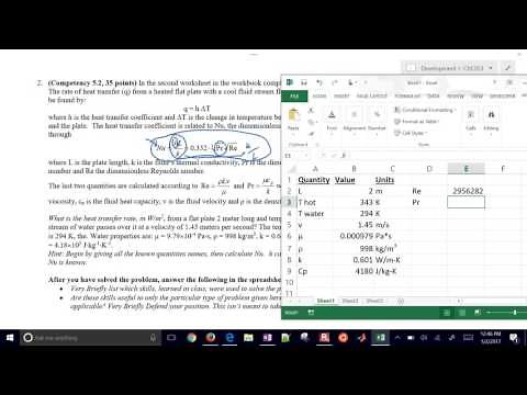 Spreadsheets for Engineers: An Introduction