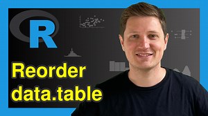 Sort Rows of data.table in R (3 Examples) | Order with setorder() Function