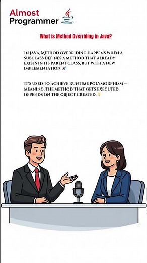 🔥 What is Method Overriding in Java? | Java OOP Explained in 30 Seconds 🚀