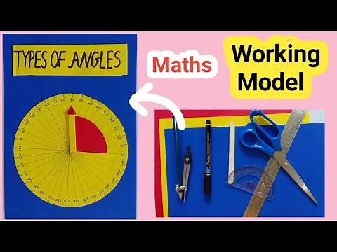 Types of Angles || Maths Working Model || TLM Projects || School Project
