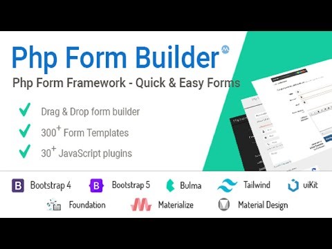 PHP Form Builder Advanced HTML forms generator with Drag Drop
