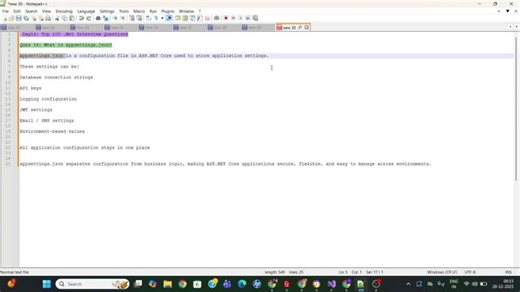 Day 16 | Why We Use appsettings.json in ASP.NET Core? | C# Interview Ready Explanation | Indu Thakur