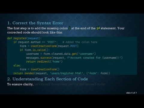 How to Fix Invalid Syntax Error in Django's views.py