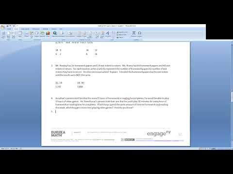 Grade 7 Module 1 Lesson 1 Problem Set (Proportional Relationships, Ratios, Unit Rate)