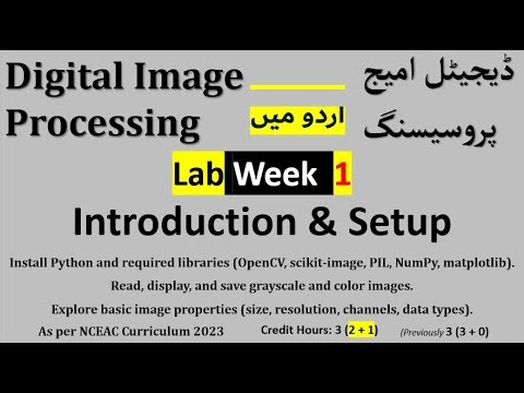 lab week 1: Introduction & Setup | Digital Image Processing 3( 2 + 1 )