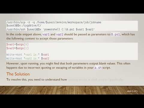 Passing Parameters to a PowerShell Script from Cygwin