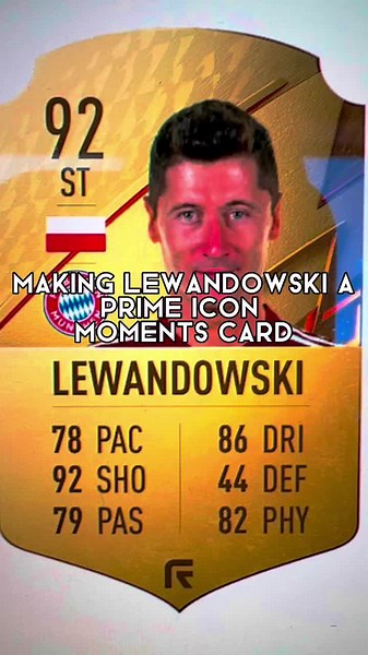 Website- FIFA 22 Card Creator #fyp #foryoupage #lewandowski #soccer #football #fifa22 #carddesign
