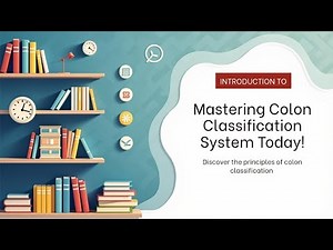 1. Introduction to Colon Classification CC Practical | Facet Analysis & PMEST Explained – Part 1