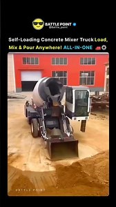 Self-Loading Concrete Mixer Truck — Load, Mix & Pour Anywhere! 🚛⚙️