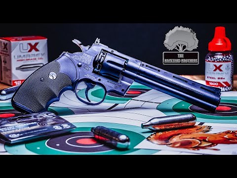 UMAREX COLT PYTHON REVIEW 2022: (SHOTS PER CO2 CARTRIDGE, ACCURACY TEST, GENERAL OPERATION AND USE.)