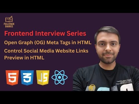 HTML Open Graph Meta Tags | og:title, og:description, og:image, og:url | Social Media Link Previews