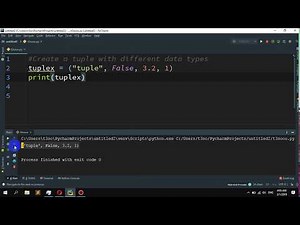 How to Create a tuple with different data types in Python